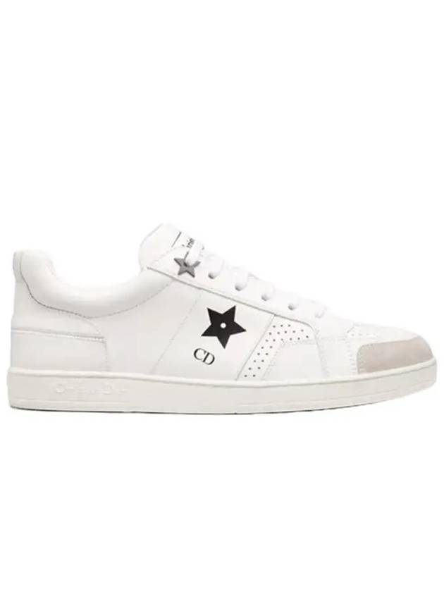 Star Leather Low Top Sneakers White Dior