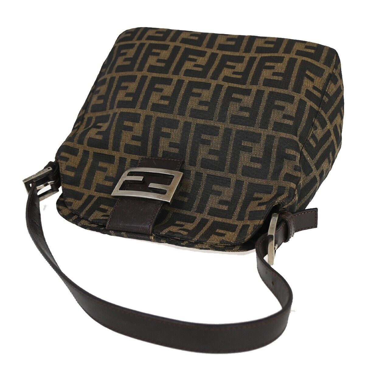 Fendi Zucca  Canvas Shoulder Bag ()