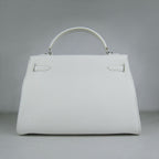 Hermes Kelly 32cm Togo Leather Handbag 6108 White Silver