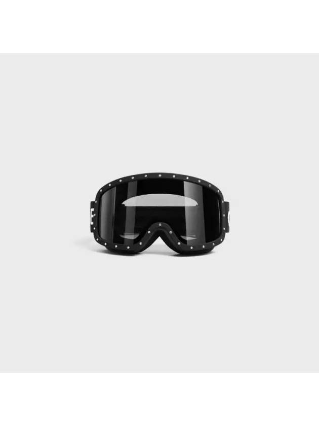 CELINE Eyewear Ski Mask Crystal Plastic Sunglasses Black
