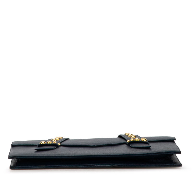 Sun-Laurent Shoulder Bag Navy G Leather  Saint Laurent