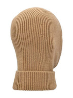 Fendi FF Logo Wool Balaclava Beige