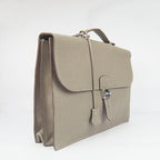 Hermes Briefcases 2813 Cow Leather Grey