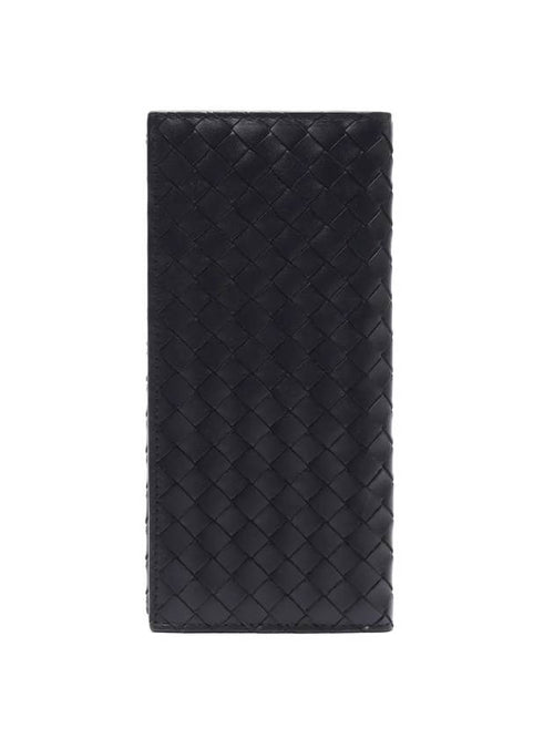 Bottega Veneta Intrecciato Continental Long Wallet Black
