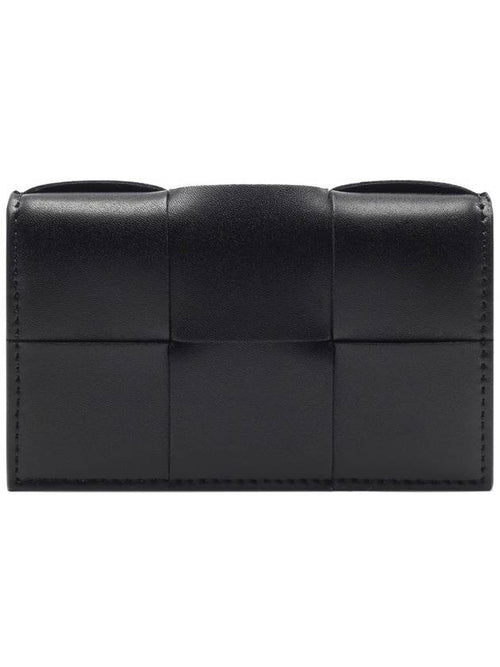 Bottega Veneta Cassette Business Card Wallet Black