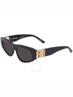 Balenciaga Women's BB Monogram Frame Sunglasses Black