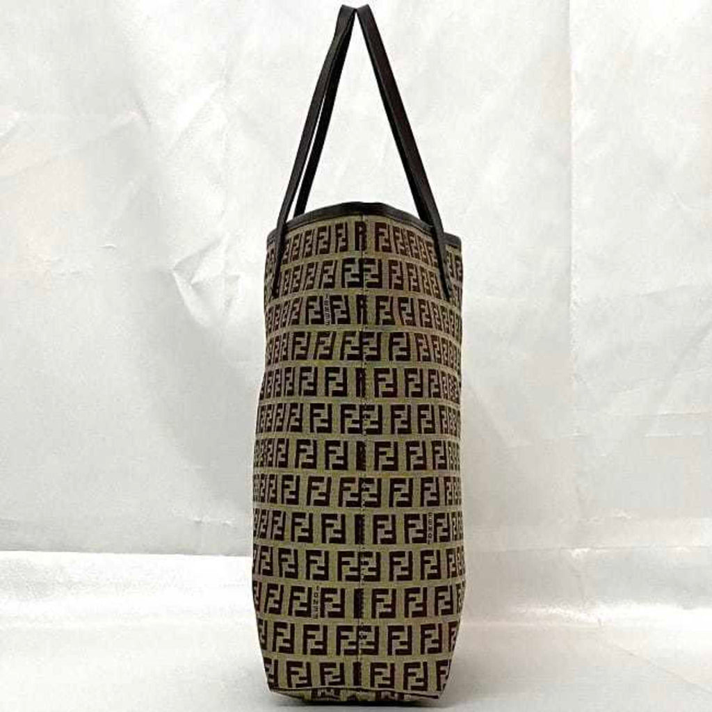 Fendi   Canvas Leather Tote Bag ()