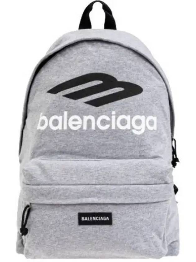 Balenciaga Explorer Logo Backpack Grey