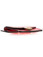 Fendi FF Baguette Flap Card Wallet Rosa
