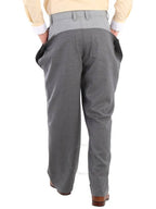 Burberry Burberry Men's Charcoal Grey Press-stud Detail Tonal Wool Trousers, Brand Size 52  (Waist Size 35.8")