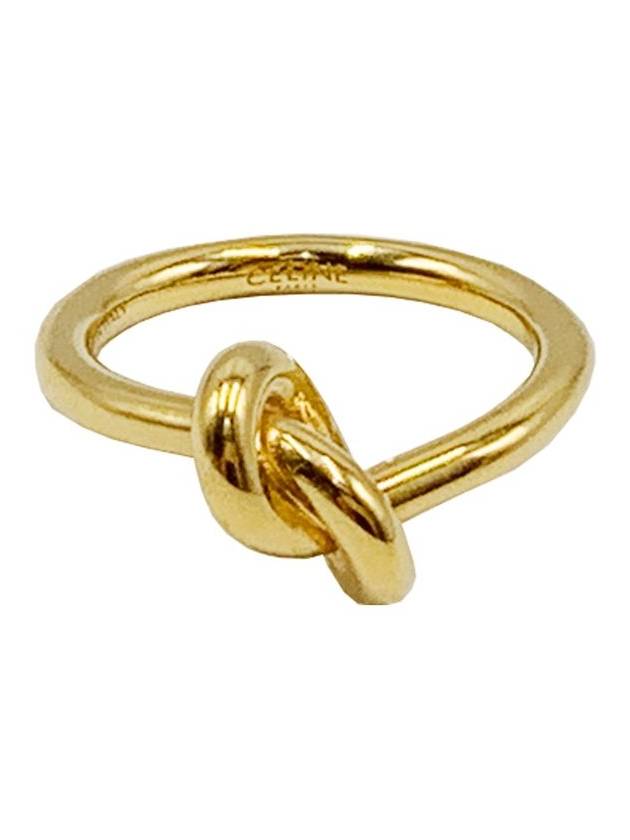 CELINE Knot Brass Ring Gold