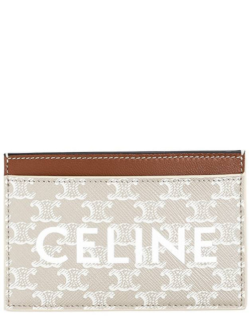 CELINE Triomphe Card Wallet Beige