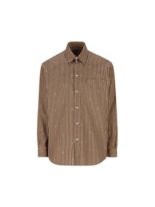 Fendi Long Sleeve Shirt FS1285ARXKF13IZ P24 TOBACCO BROWN