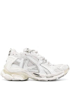 Balenciaga Runner Embroidered Logo Low Top Sneakers White