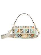 Fendi Baguette Canvas Shoulder Bag