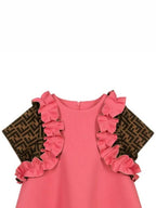 Fendi Kids Women s Ruffle One Piece JFB409 A8LG F18B2