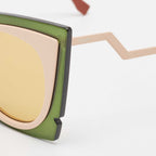 Fendi Multicolor Ff Ff0117/s Cat Eye Sunglasses
