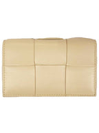 Bottega Veneta Intrecciato Flap Card Wallet Porridge