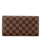 Louis Vuitton Damier Portefeuille International Long Wallet N61215 Brown PVC Leather