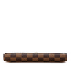 Louis Vuitton Damier Portefeuille International Long Wallet N61215 Brown PVC Leather