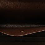 Louis Vuitton Damier Portefeuille International Long Wallet N61215 Brown PVC Leather