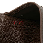 Louis Vuitton Damier Portefeuille International Long Wallet N61215 Brown PVC Leather