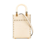 Fendi Sunshine Small Shopper Handbag Beige