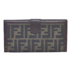 Fendi Zucca Canvas & Leather Bifold Long Wallet - '10s