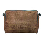 Fendi Zucchino Canvas Shoulder Bag - '10s