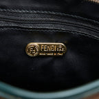 Fendi Zucchino Canvas Shoulder Bag - '10s
