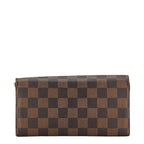 Louis Vuitton Damier Portefeuille Sarah Long Wallet N61734 Brown PVC Leather in New Condition