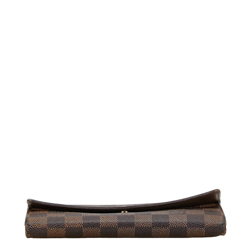 Louis Vuitton Damier Portefeuille Sarah Long Wallet N61734 Brown PVC Leather in New Condition