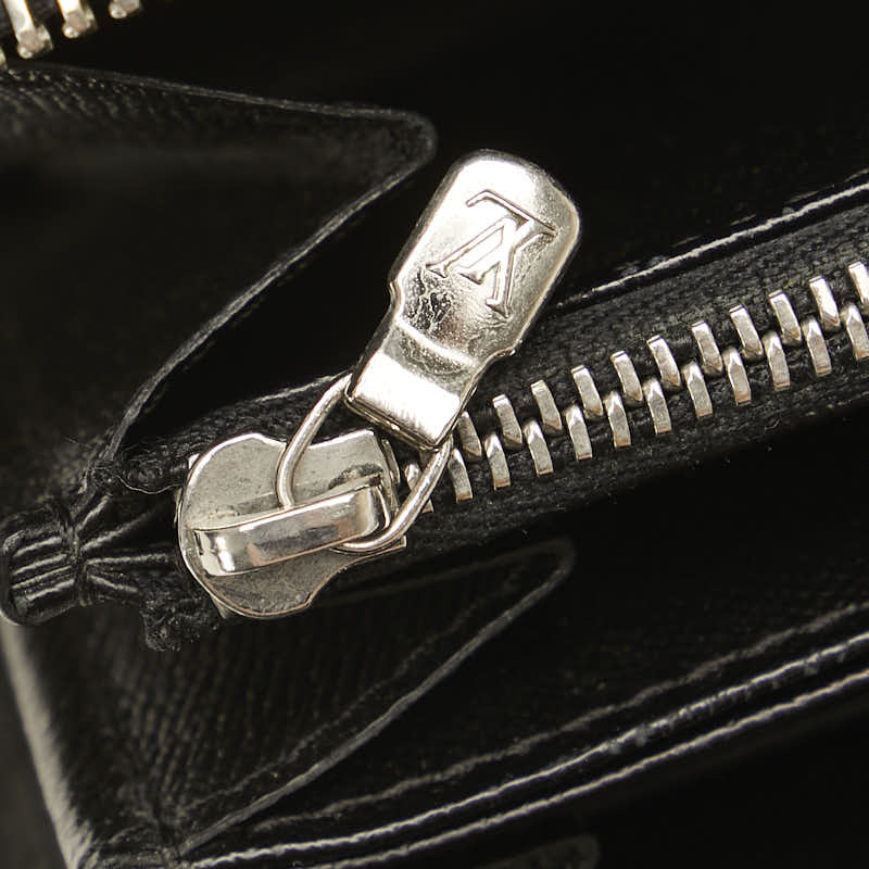 Louis Vuitton Epi Zippy Wallet Black Leather