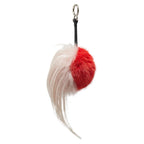 Fendi Monster Fur Leather Bag Charm Keychain