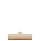 Fendi Leather Studded Bifold Wallet Beige Pink