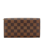Louis Vuitton Damier Portefeuille Sarah Long Wallet N61734 Brown PVC Leather in New Condition