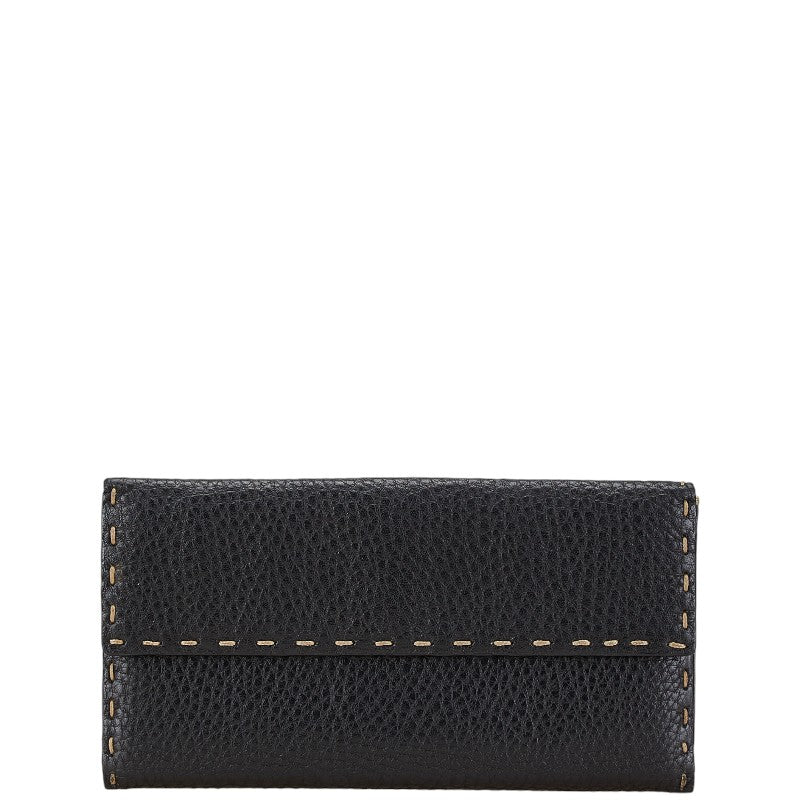 Fendi Selleria Stitch Leather Wallet