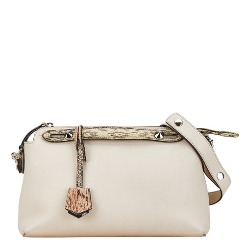Fendi By The Way Medium Leather Python Handbag