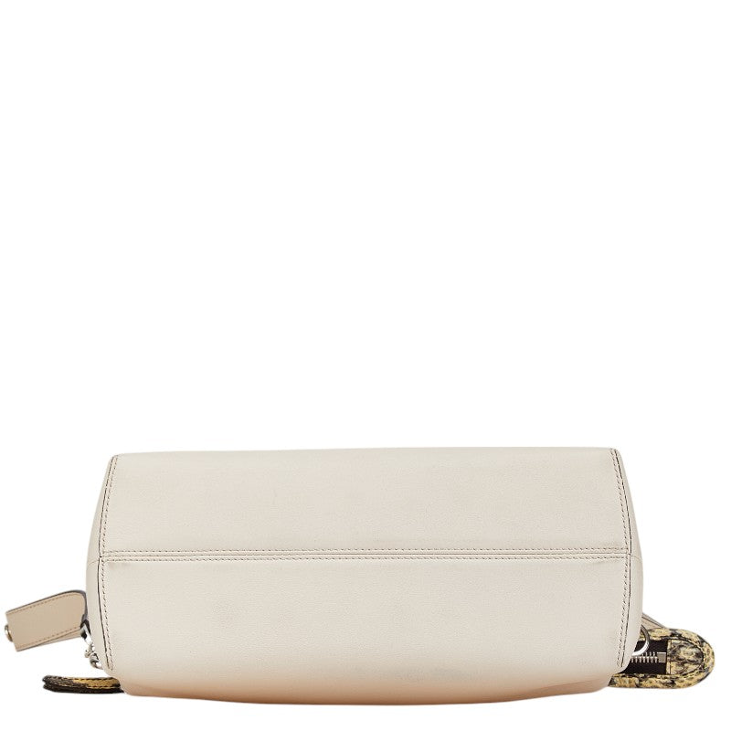 Fendi By The Way Medium Leather Python Handbag