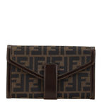 Fendi Zucca Canvas Leather Bifold Wallet