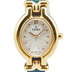 Fendi 640L Quartz Watch Stainless Steel Leather