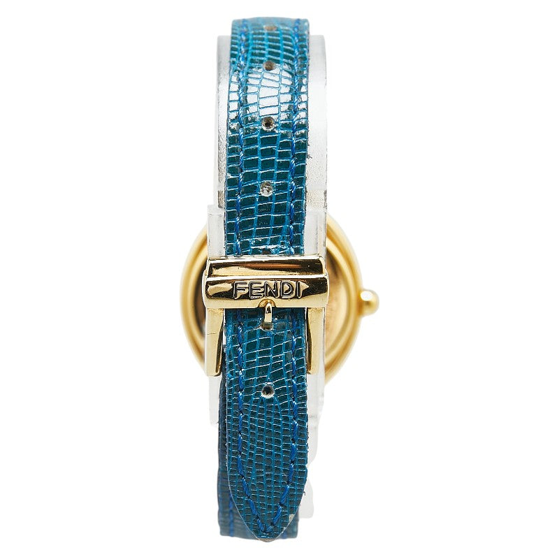 Fendi 640L Quartz Watch Stainless Steel Leather