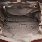 Fendi Zucca Canvas Leather Tote Shoulder Bag