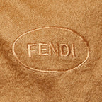 Fendi Fringe Cashmere Fur Scarf Brown