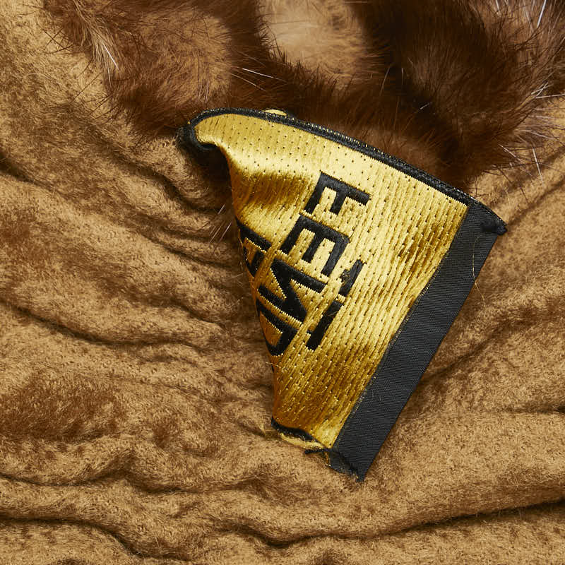 Fendi Cashmere Fur Fringe Scarf