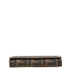 Fendi Zucca Bifold Wallet Canvas Leather