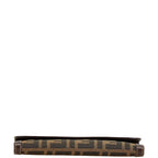 Fendi Zucca Canvas Leather Long Wallet 01339