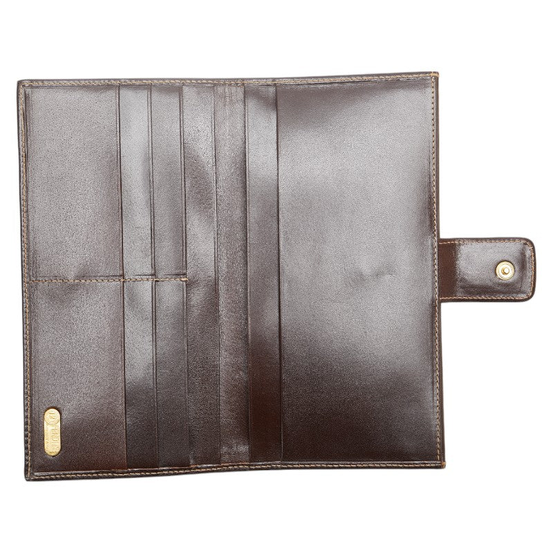 Fendi Zucca Canvas Leather Long Wallet 01339