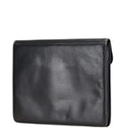Fendi Leather Clutch Bag Black