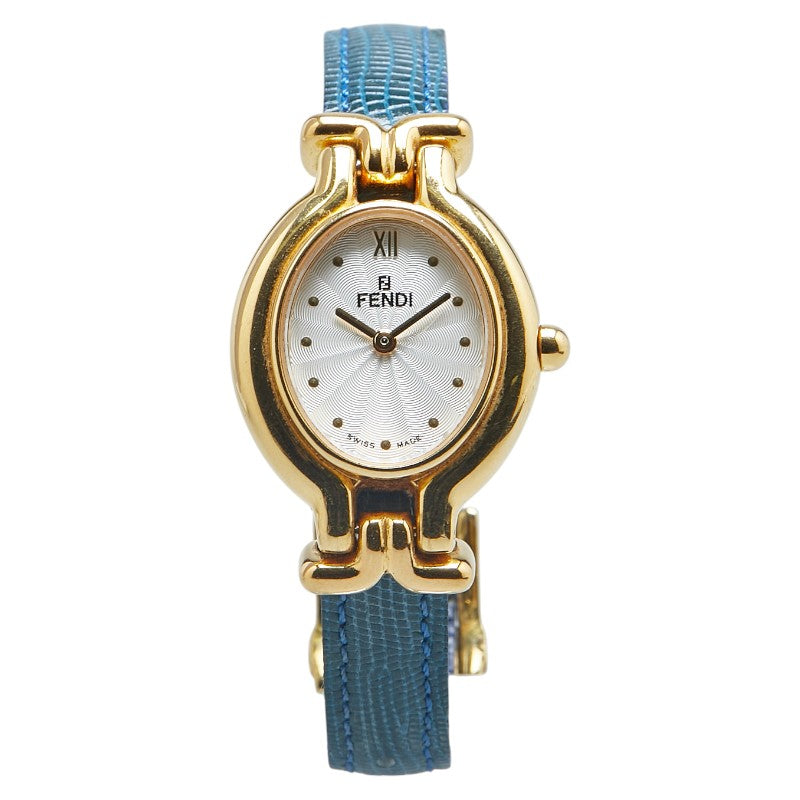 Fendi Chameleon Watch 640L Quartz Stainless Steel Leather